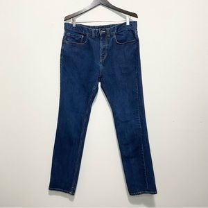 Prana Straight Leg Mid Rise Blue Jeans